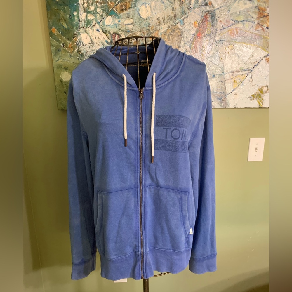 Ladies Toms zip up hoodie jacket in size L.
